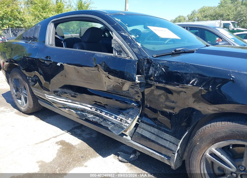 2012 FORD MUSTANG V6 VIN: 1ZVBP8AM6C5223104