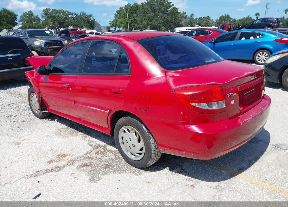 2005 KIA RIO VIN: KNADC125456383837