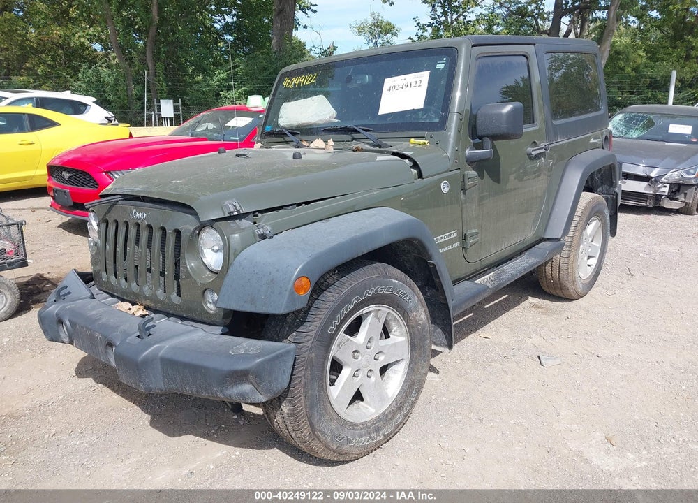 2015 ANGLER JEEP WR SPORT VIN: 1C4AJWAGXFL646332