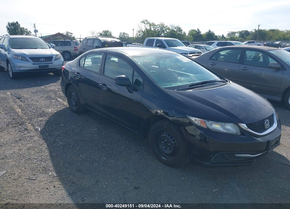 2013 HONDA CIVIC LX VIN: 19XFB2F53DE245035