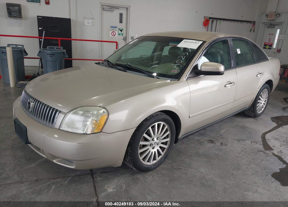 2005 MERCURY MONTEGO PREMIER VIN: 1MEFM42125G619823