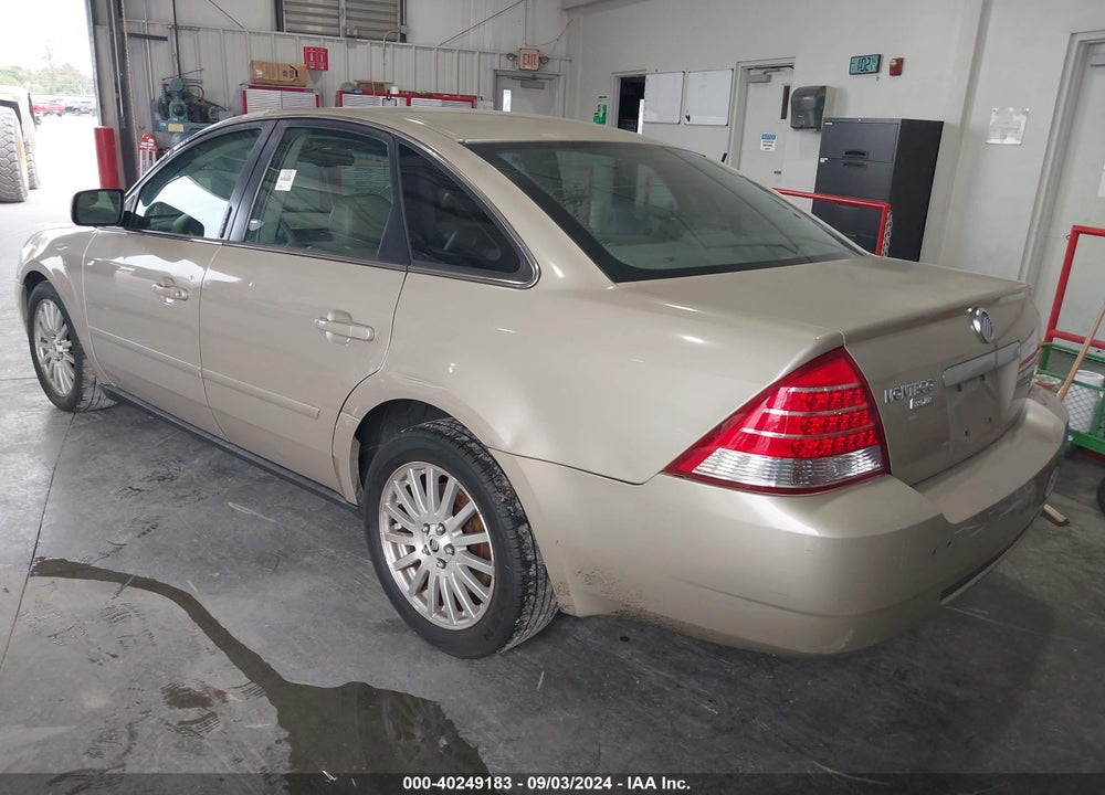 2005 MERCURY MONTEGO PREMIER VIN: 1MEFM42125G619823