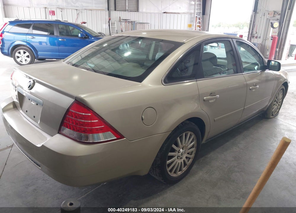 2005 MERCURY MONTEGO PREMIER VIN: 1MEFM42125G619823