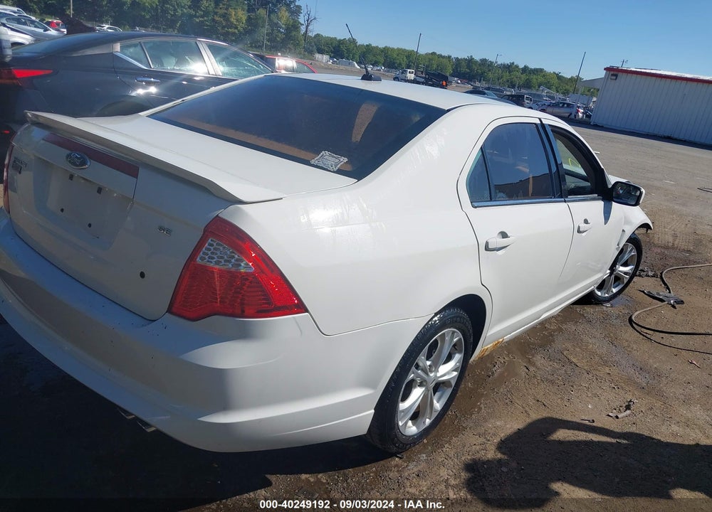 2012 FORD FUSION SE VIN: 3FAHP0HA7CR104023
