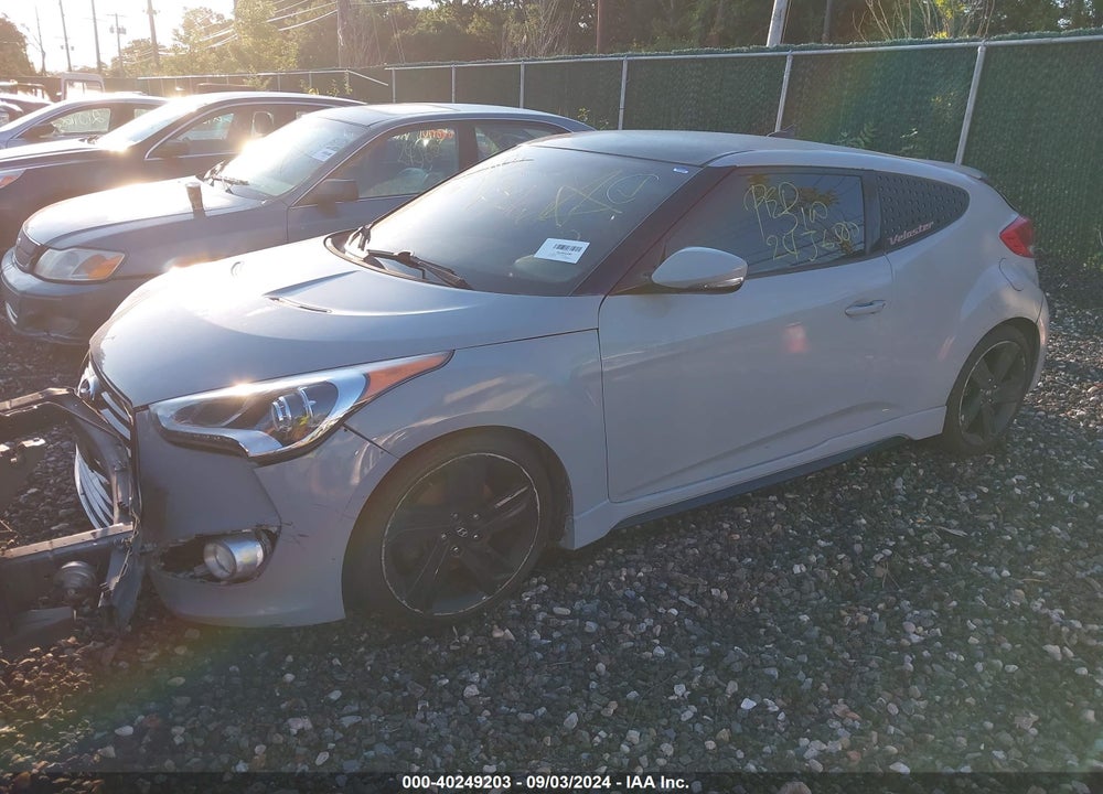 2013 HYUNDAI VELOSTER TURBO W/BLUE VIN: KMHTC6AE4DU112344