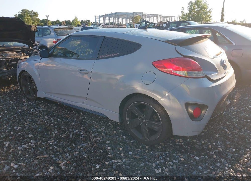 2013 HYUNDAI VELOSTER TURBO W/BLUE VIN: KMHTC6AE4DU112344
