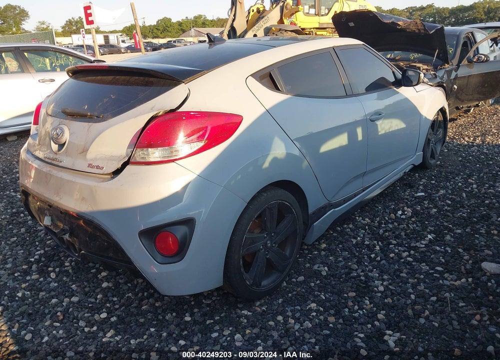 2013 HYUNDAI VELOSTER TURBO W/BLUE VIN: KMHTC6AE4DU112344