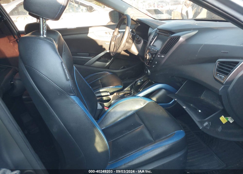 2013 HYUNDAI VELOSTER TURBO W/BLUE VIN: KMHTC6AE4DU112344