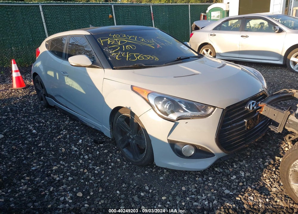 2013 HYUNDAI VELOSTER TURBO W/BLUE VIN: KMHTC6AE4DU112344