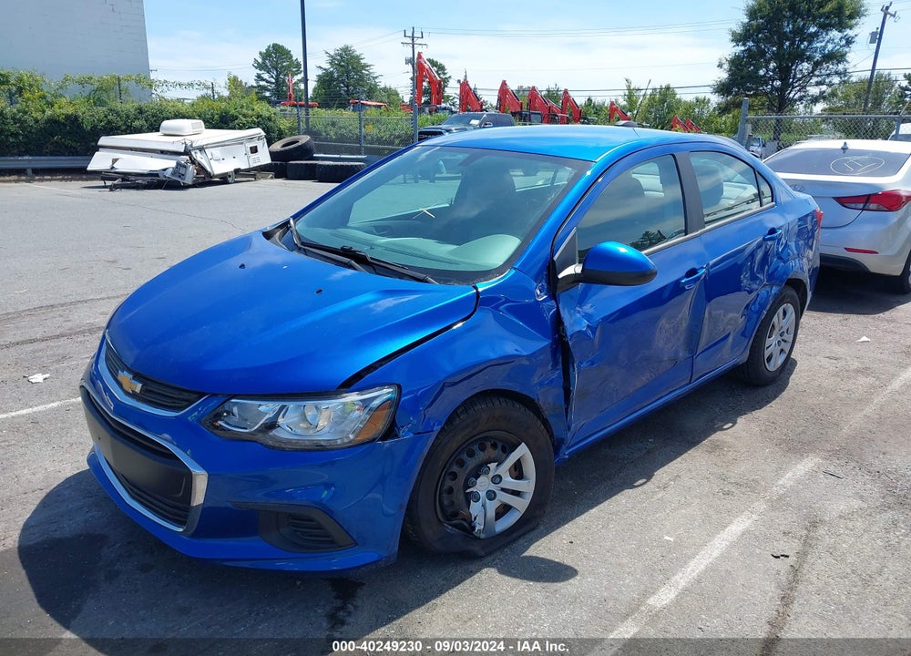 2017 CHEVROLET SONIC LS AUTO VIN: 1G1JB5SH9H4121184