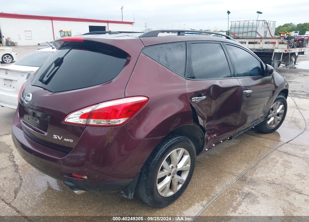 2014 NISSAN MURANO SV VIN: JN8AZ1MW5EW531640
