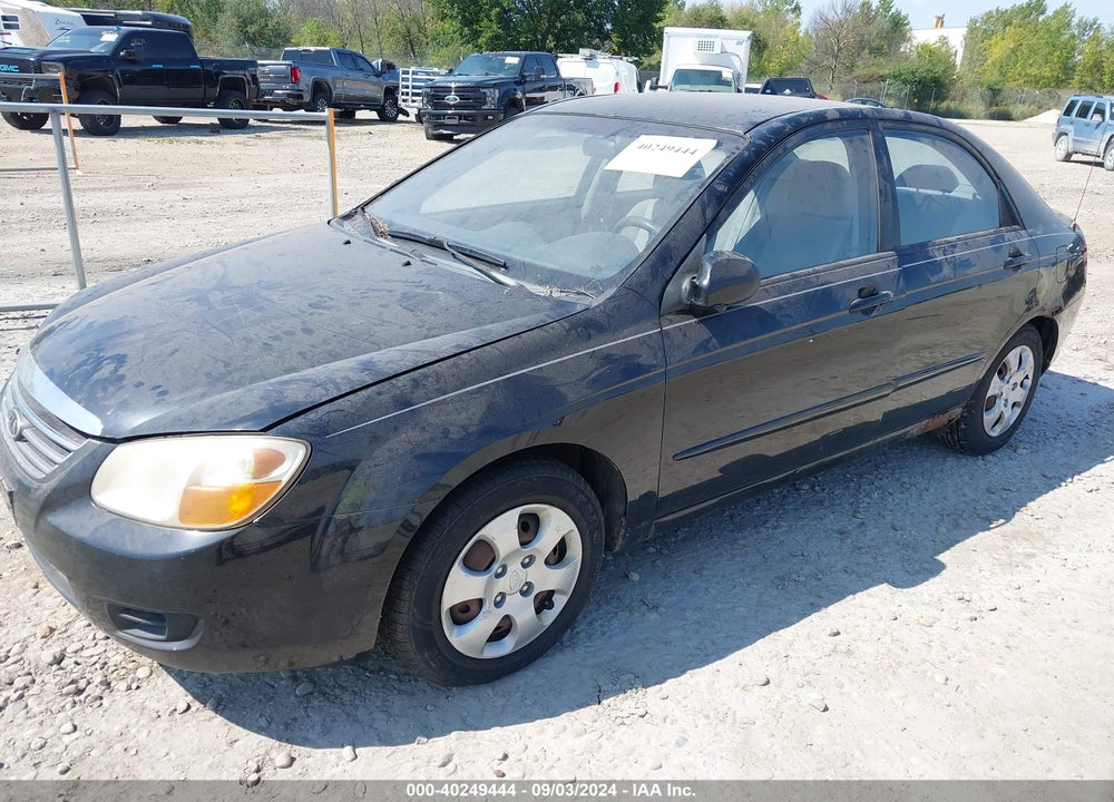 2008 KIA SPECTRA VIN: KNAFE121285565465