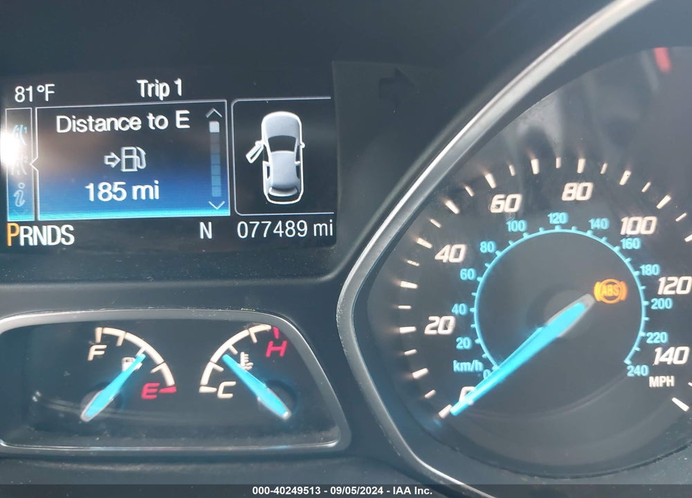 2016 FORD ESCAPE S VIN: 1FMCU0F74GUA38870
