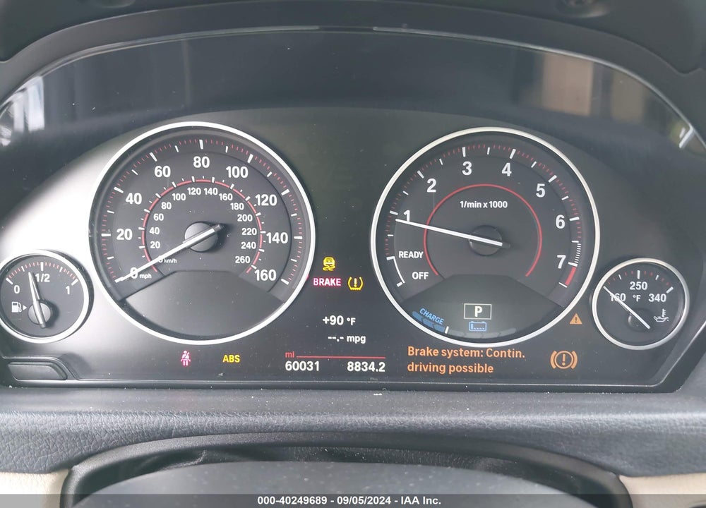 2017 BMW 330E IPERFORMANCE VIN: WBA8E1C52HK895358