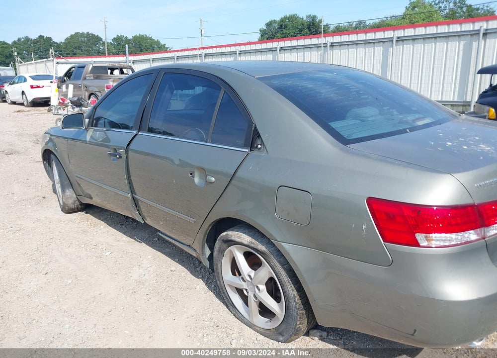 2007 HYUNDAI SONATA LIMITED/SE V6 VIN: 5NPEU46F07H210723