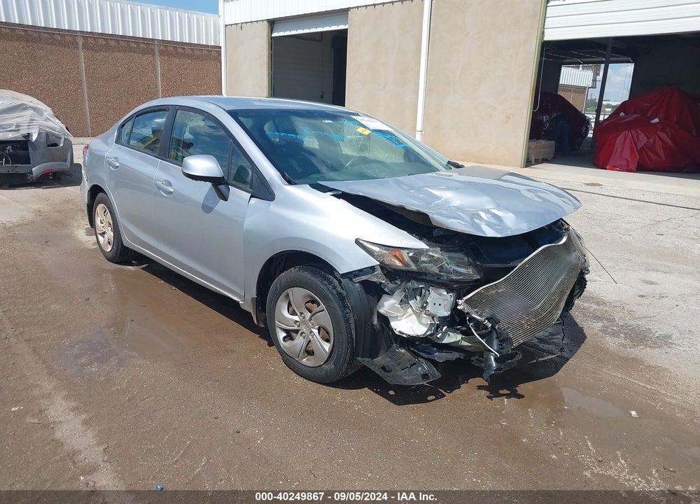 2013 HONDA CIVIC LX VIN: 19XFB2F52DE048356