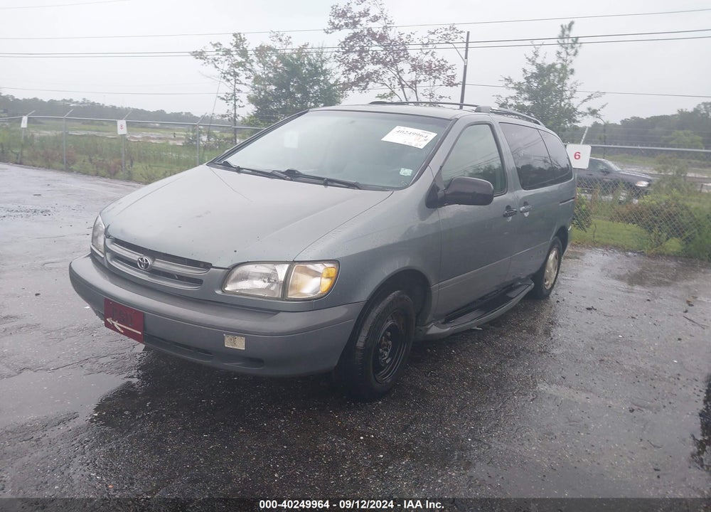 2000 TOYOTA SIENNA LE VIN: 4T3ZF13C1YU314118