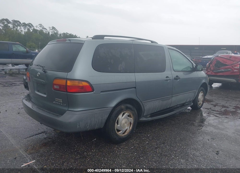 2000 TOYOTA SIENNA LE VIN: 4T3ZF13C1YU314118