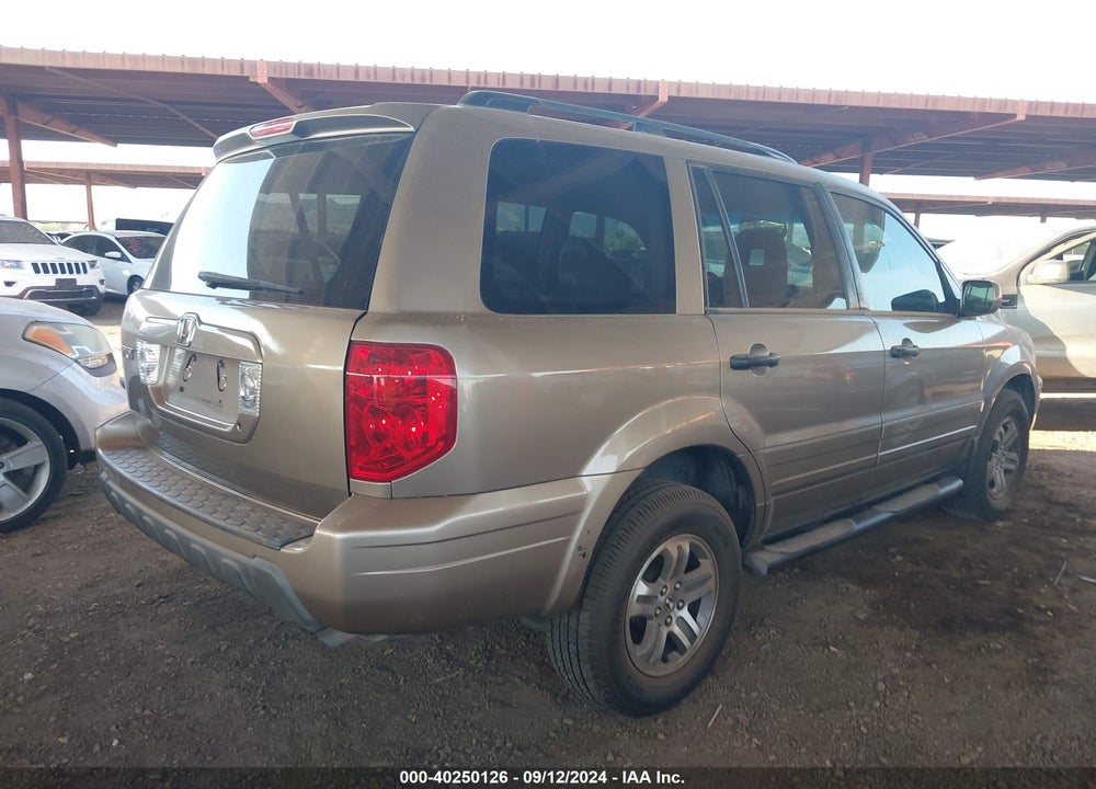 2004 HONDA PILOT EX-L VIN: 2HKYF18504H565882