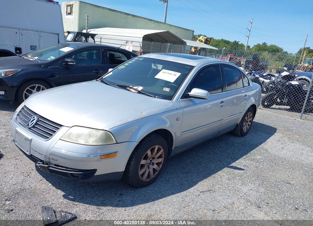 2002 VOLKSWAGEN PASSAT GLS VIN: WVWPD63B72P124179