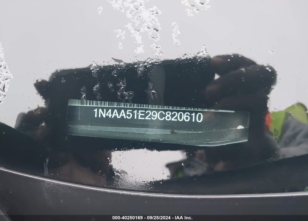 2009 NISSAN MAXIMA 3.5 SV VIN: 1N4AA51E29C820610