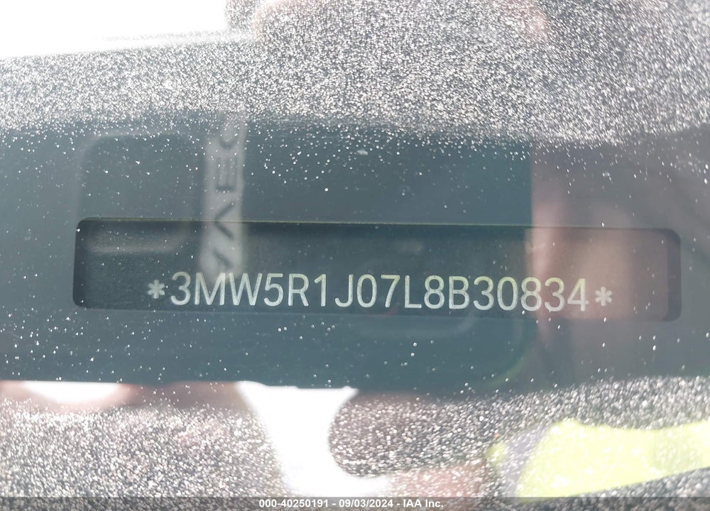 2020 BMW 330I VIN: 3MW5R1J07L8B30834