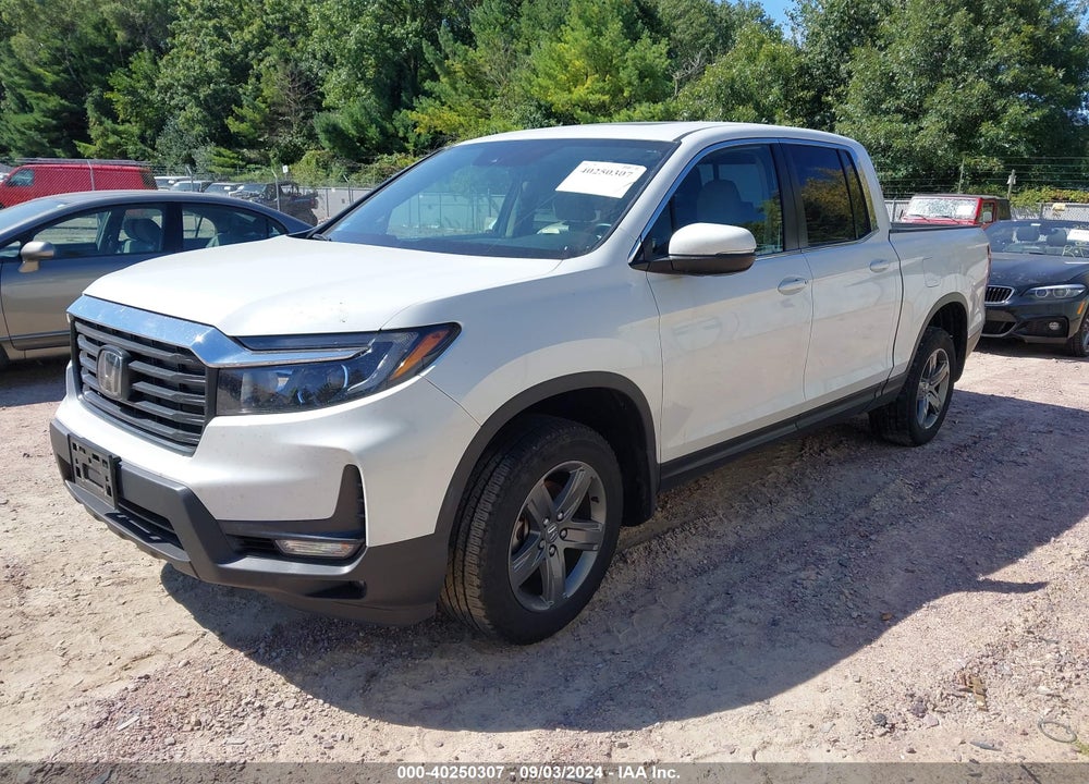 2022 HONDA RIDGELINE RTL VIN: 5FPYK3F57NB032722