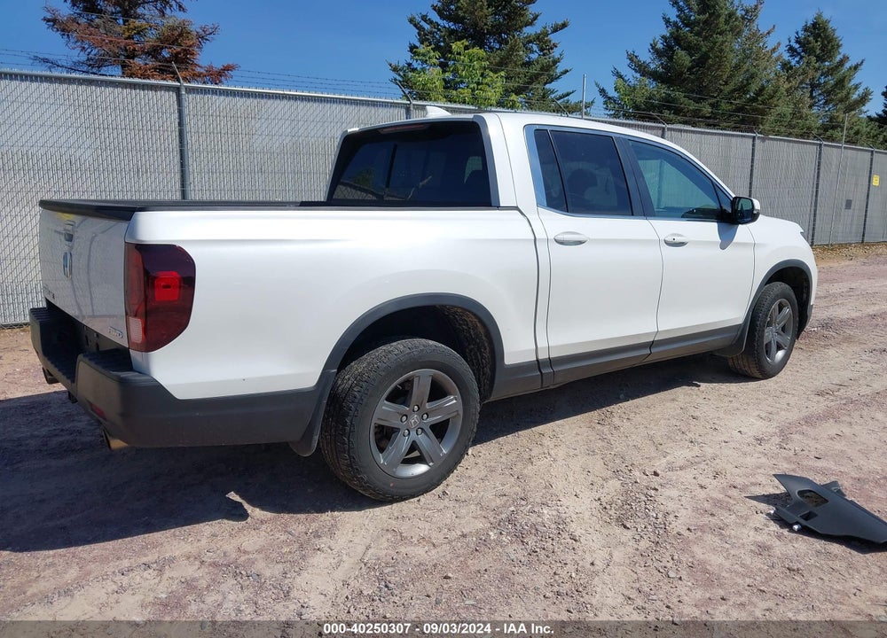 2022 HONDA RIDGELINE RTL VIN: 5FPYK3F57NB032722