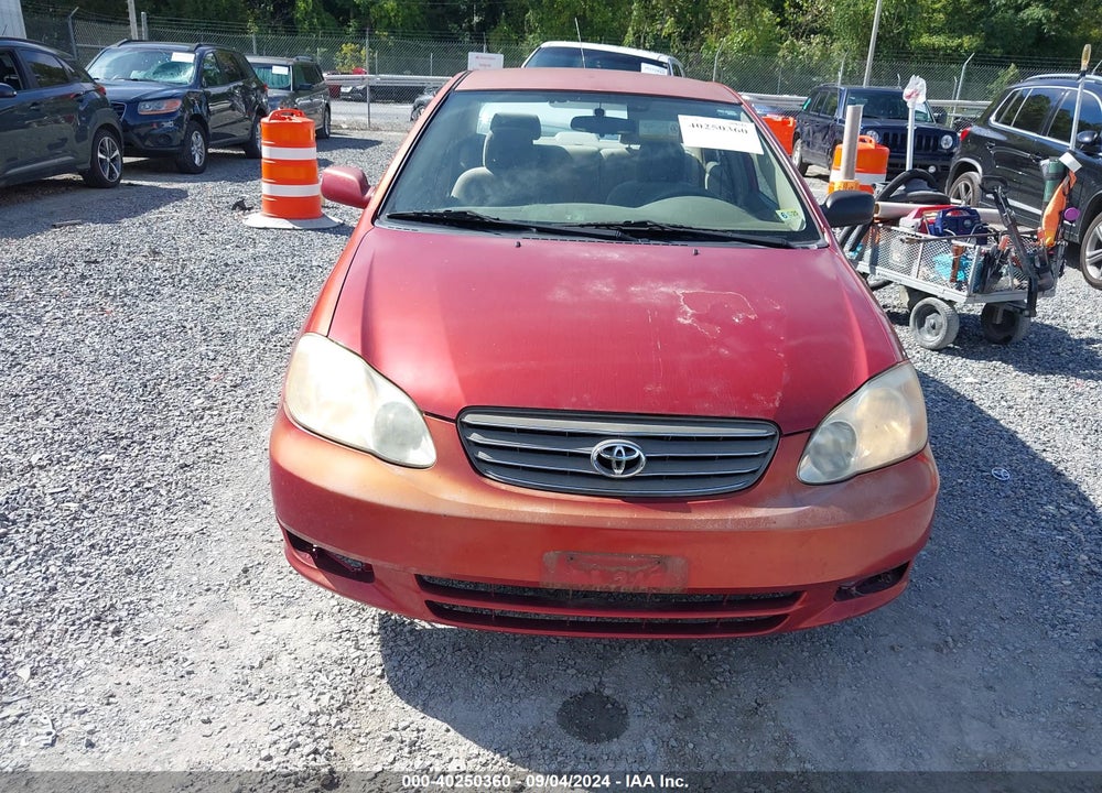 2004 TOYOTA COROLLA LE VIN: 2T1BR32E44C309250