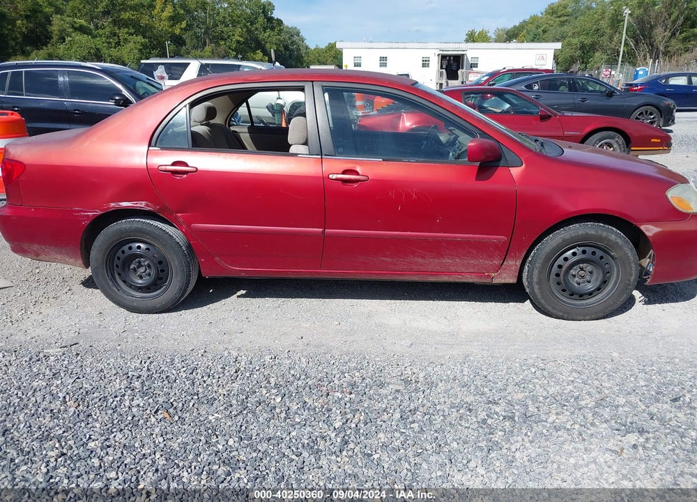 2004 TOYOTA COROLLA LE VIN: 2T1BR32E44C309250
