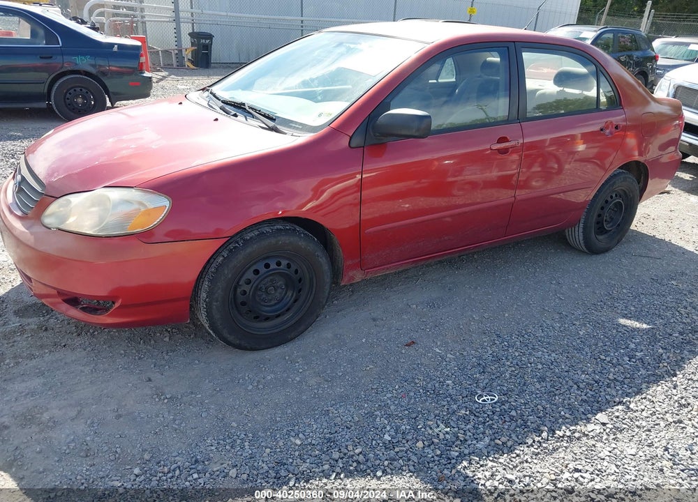 2004 TOYOTA COROLLA LE VIN: 2T1BR32E44C309250