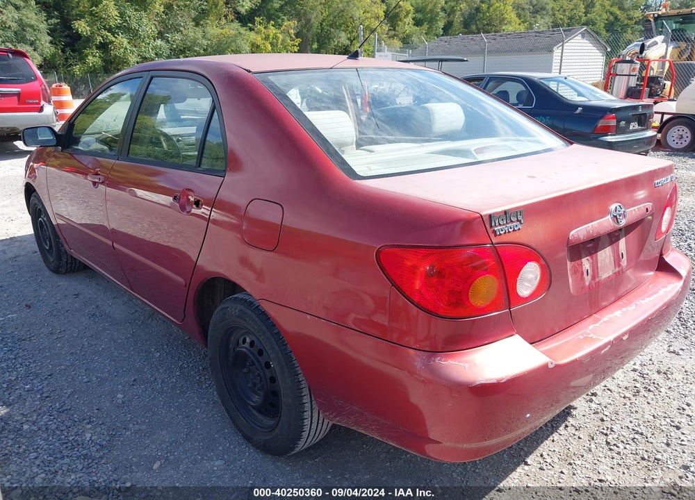 2004 TOYOTA COROLLA LE VIN: 2T1BR32E44C309250