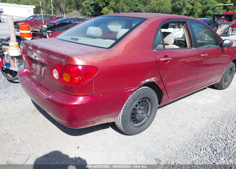2004 TOYOTA COROLLA LE VIN: 2T1BR32E44C309250