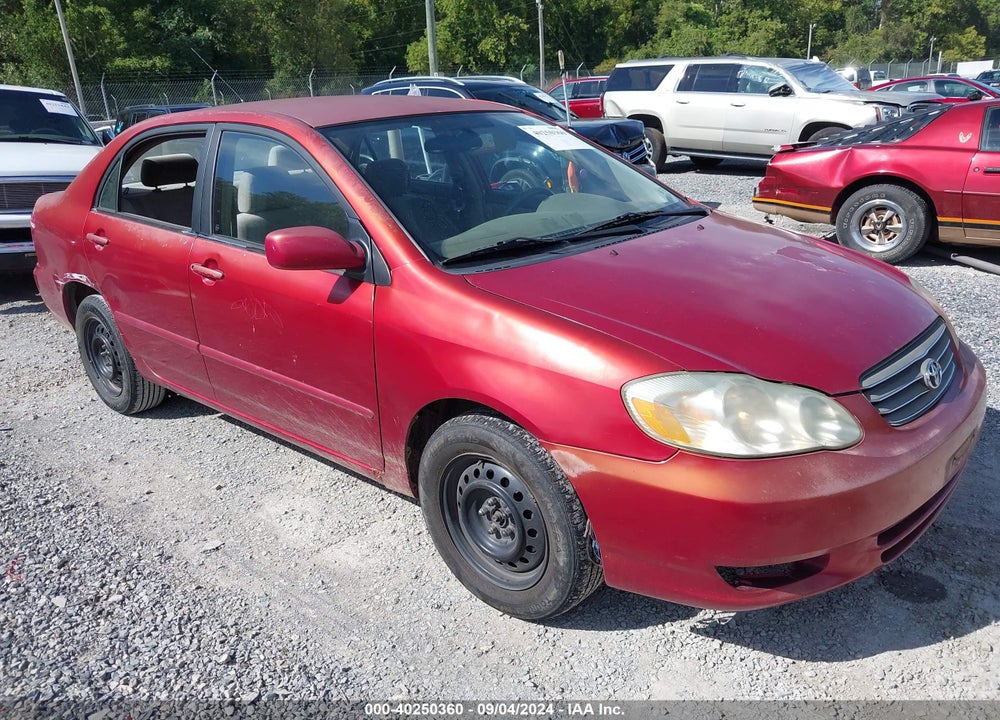 2004 TOYOTA COROLLA LE VIN: 2T1BR32E44C309250