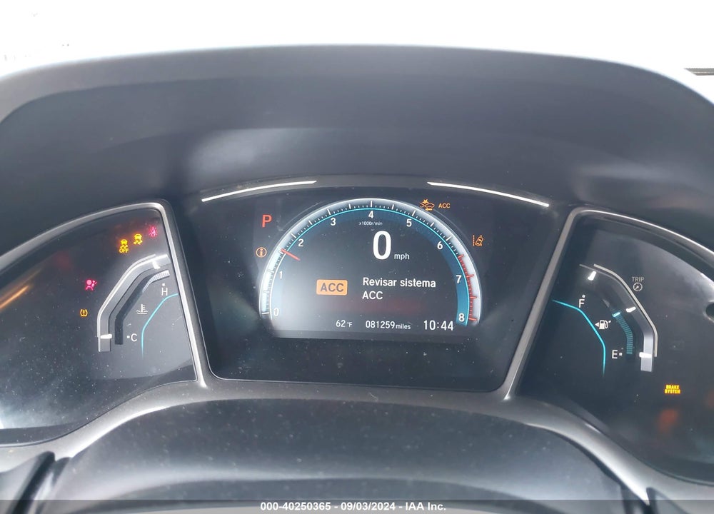 2019 HONDA CIVIC EX VIN: 19XFC1F39KE017740