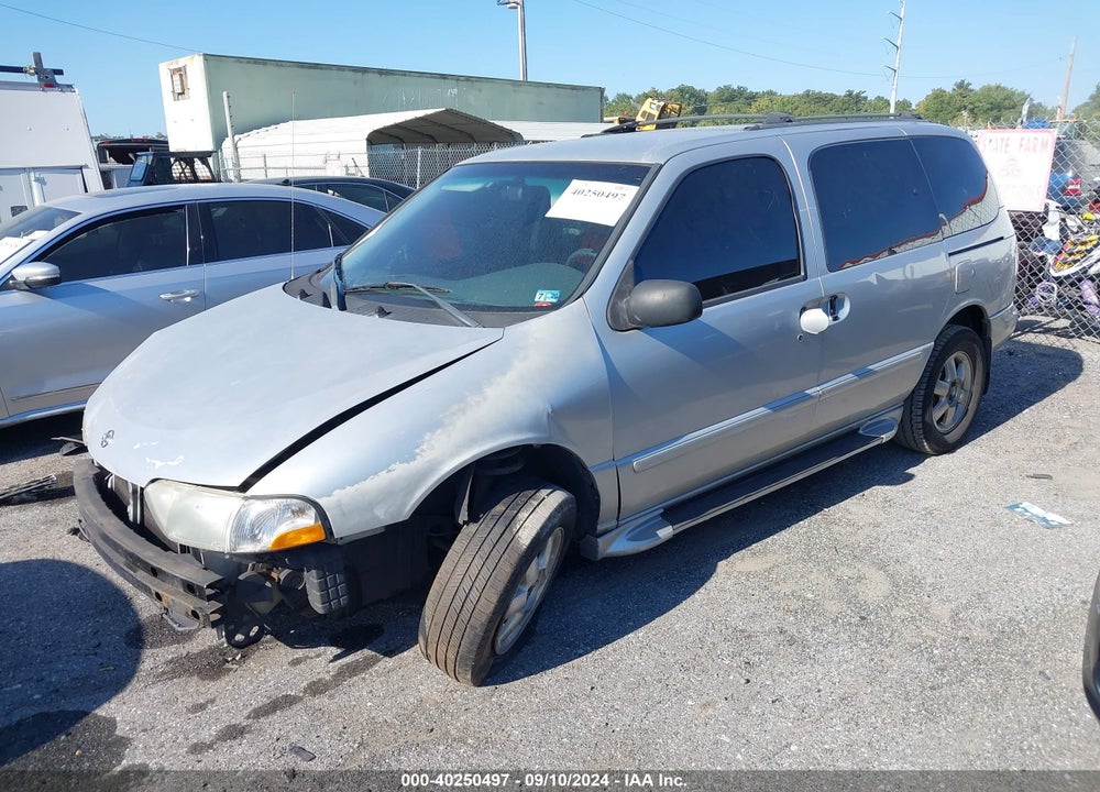 2002 NISSAN QUEST GXE VIN: 4N2ZN15T42D811357