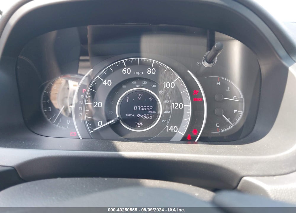 2013 HONDA CR-V LX VIN: 5J6RM3H34DL049454