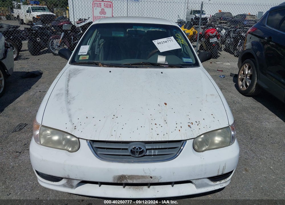 2001 TOYOTA COROLLA CE VIN: 2T1BR12E41C406500