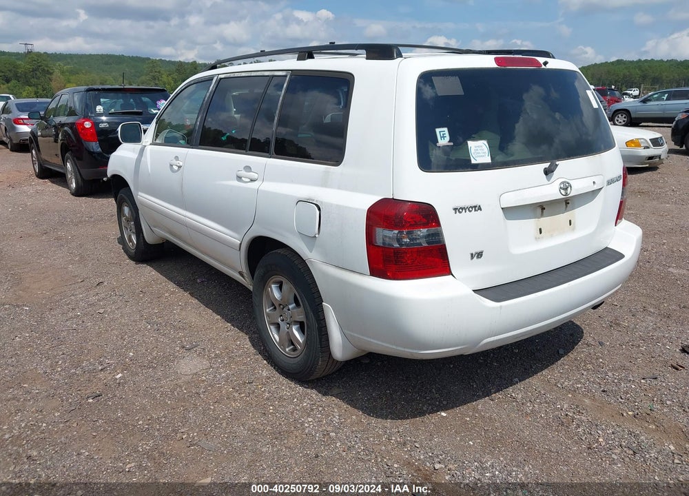 2007 TOYOTA HIGHLANDER V6 VIN: JTEDP21A570128501