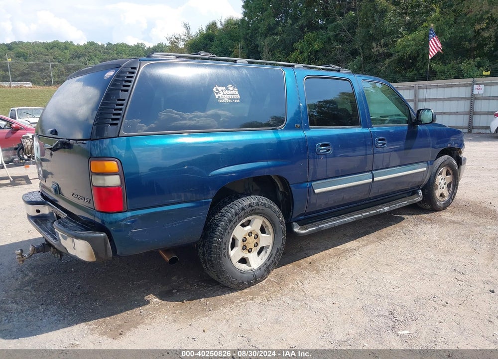2005 CHEVROLET SUBURBAN 1500 LT VIN: 3GNFK16Z25G279221