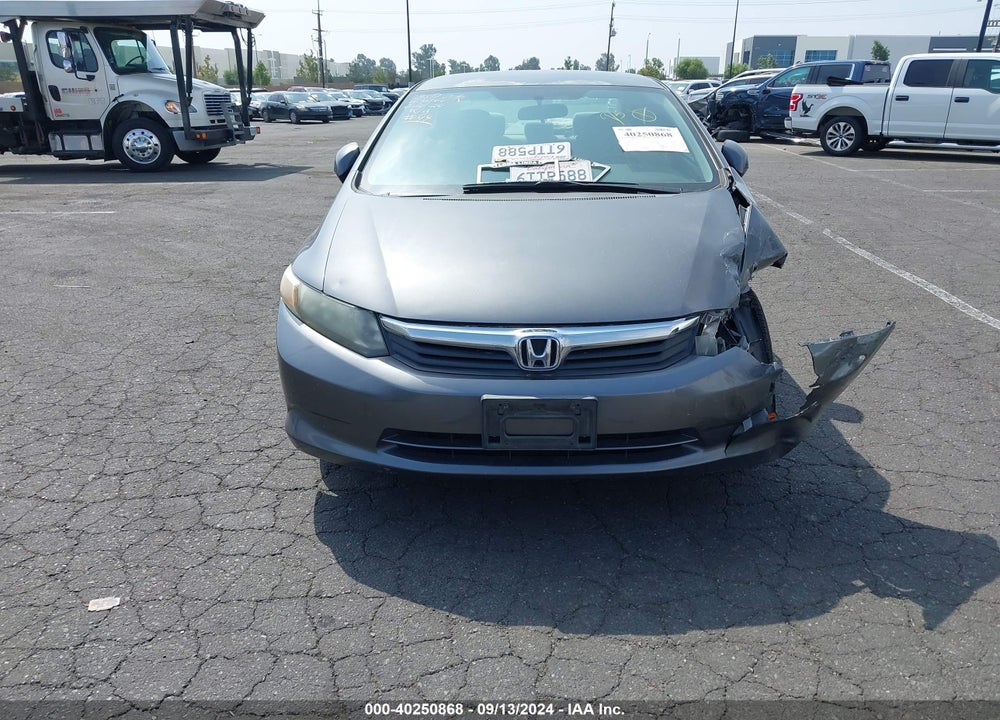 2012 HONDA CIVIC LX VIN: 2HGFB2F52CH323728