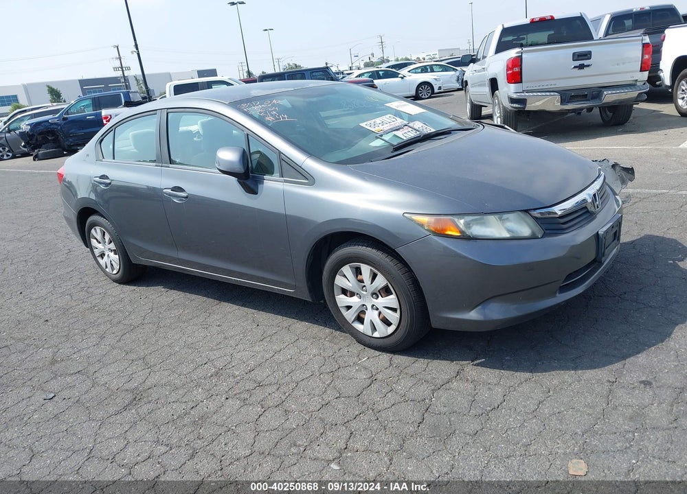 2012 HONDA CIVIC LX VIN: 2HGFB2F52CH323728