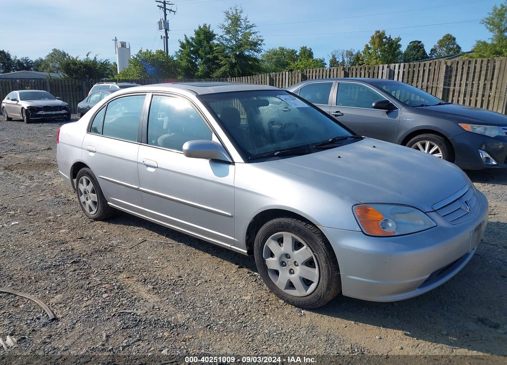 2001 HONDA CIVIC EX VIN: JHMES26791S004813