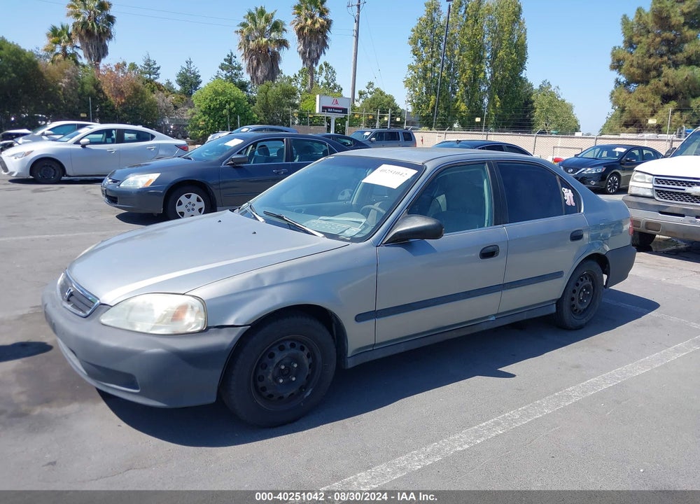 2000 HONDA CIVIC LX VIN: 2HGEJ6672YH500633