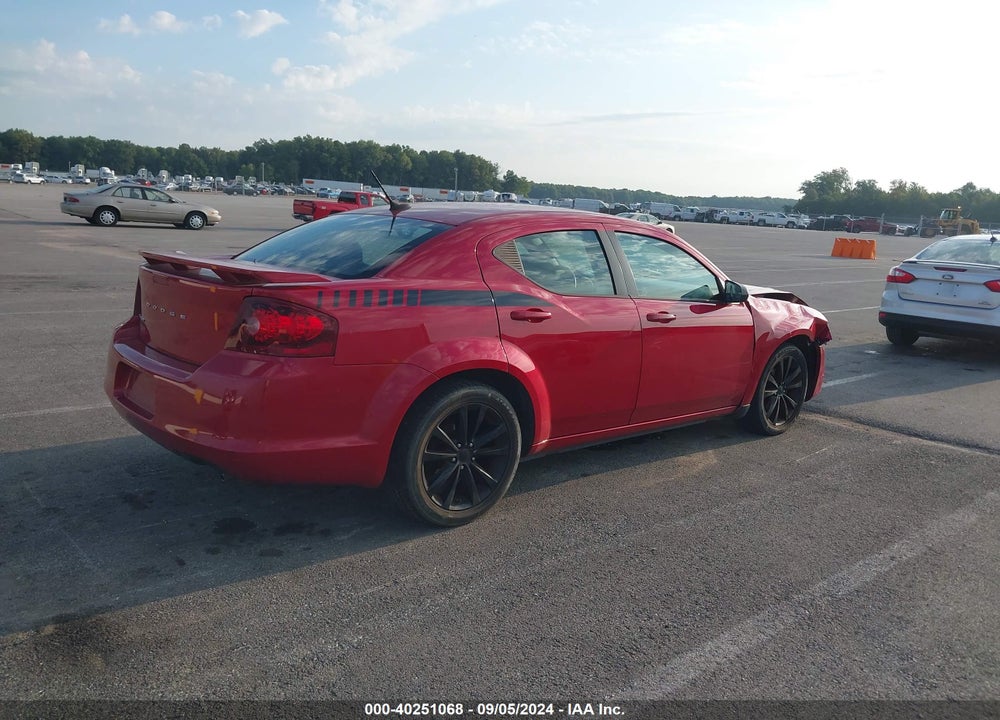 2013 DODGE AVENGER SE V6 VIN: 1C3CDZAG4DN747728