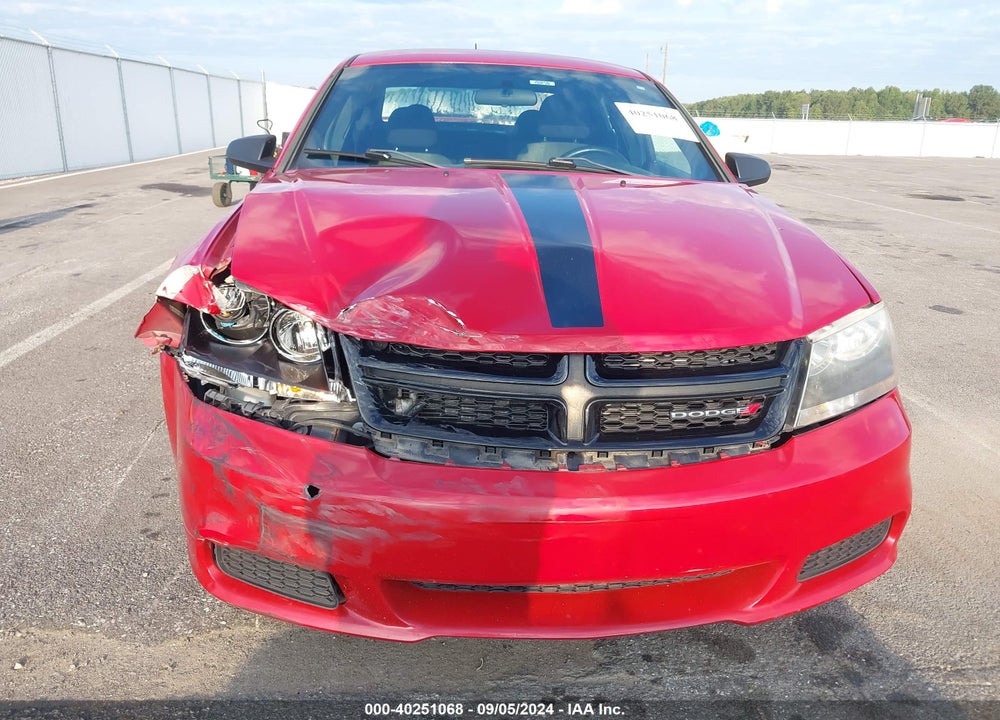 2013 DODGE AVENGER SE V6 VIN: 1C3CDZAG4DN747728