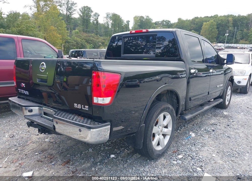 2008 NISSAN TITAN LE VIN: 1N6BA07C18N311437
