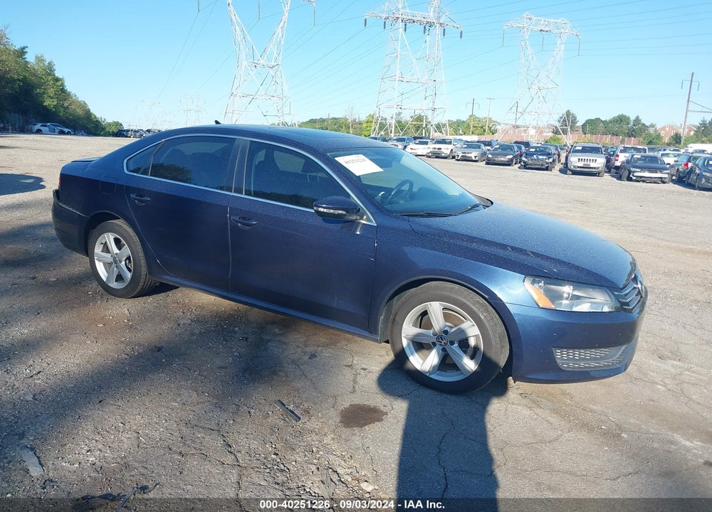 2012 VOLKSWAGEN PASSAT 2.5L SE VIN: 1VWBH7A31CC067399
