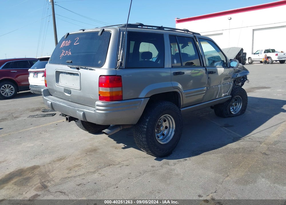 1998 JEEP GRAND CHEROKEE LIMITED VIN: 1J4GZ88ZXWC267279