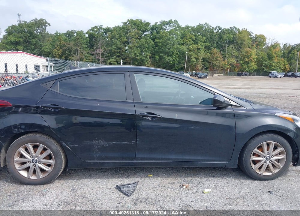 2014 HYUNDAI ELANTRA SE VIN: 5NPDH4AEXEH497922